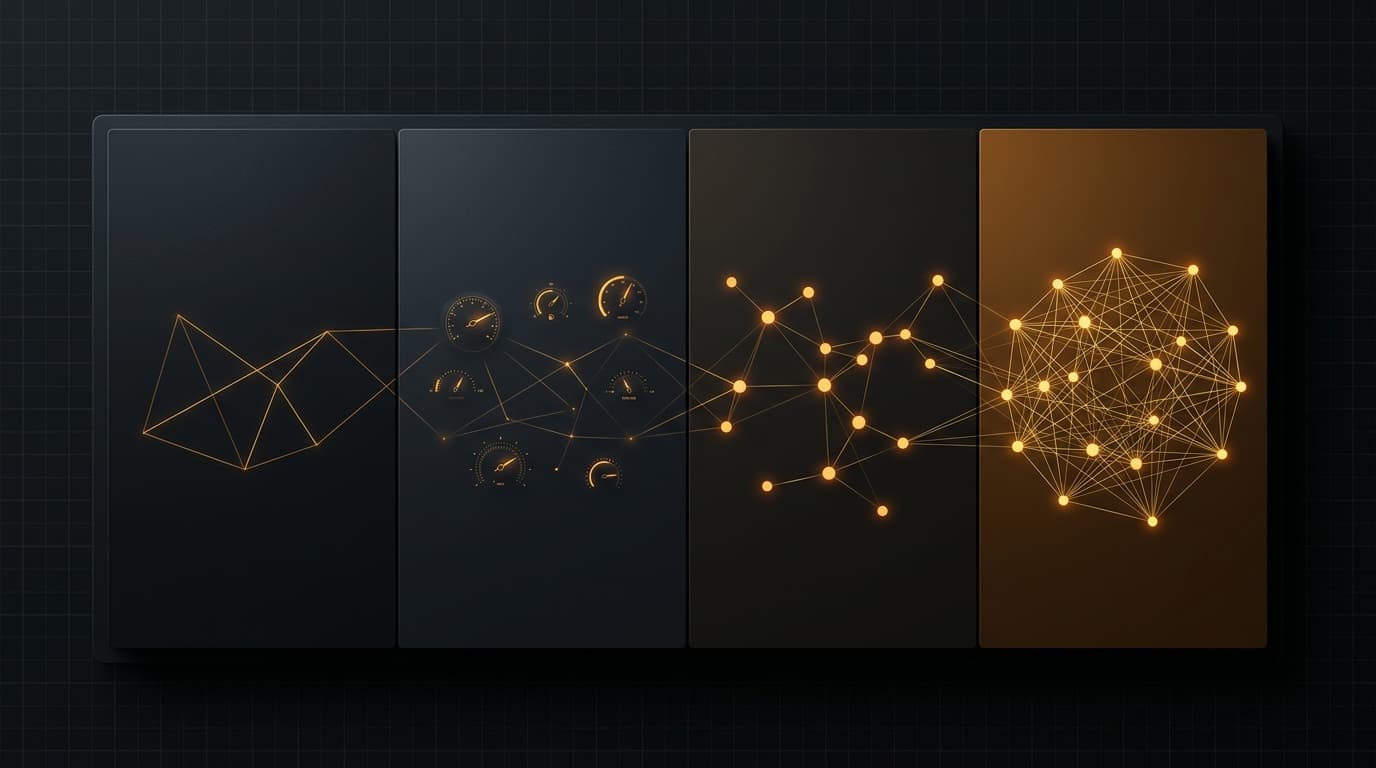 Timeline visualization of a 30-day AI agent onboarding journey from setup to autonomous operations